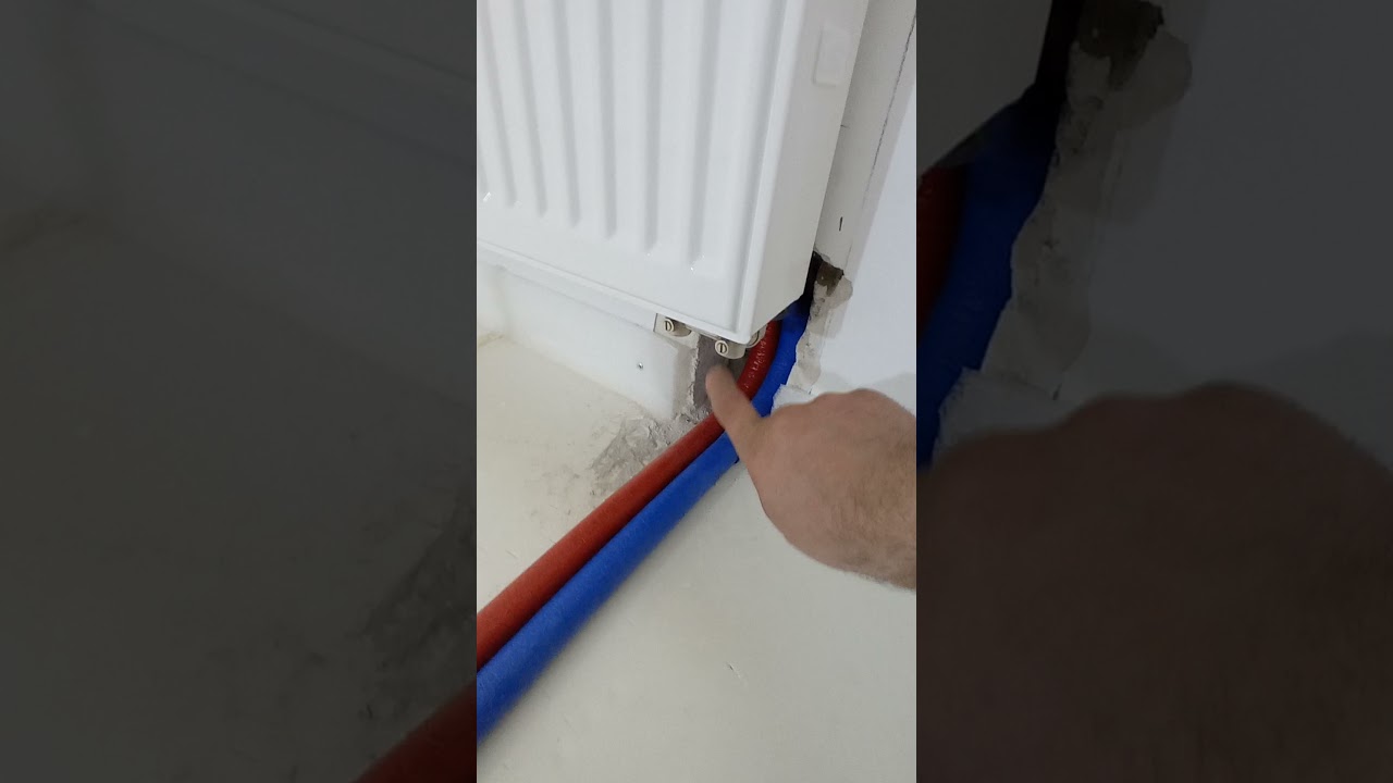 монтаж системы отопления(лучевая разводка) - YouTube