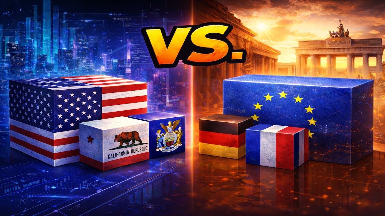 US States vs European Countries: Number of Millionaires 💰