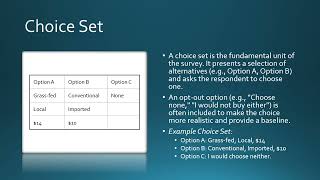 Discrete choice Experiment Lesson