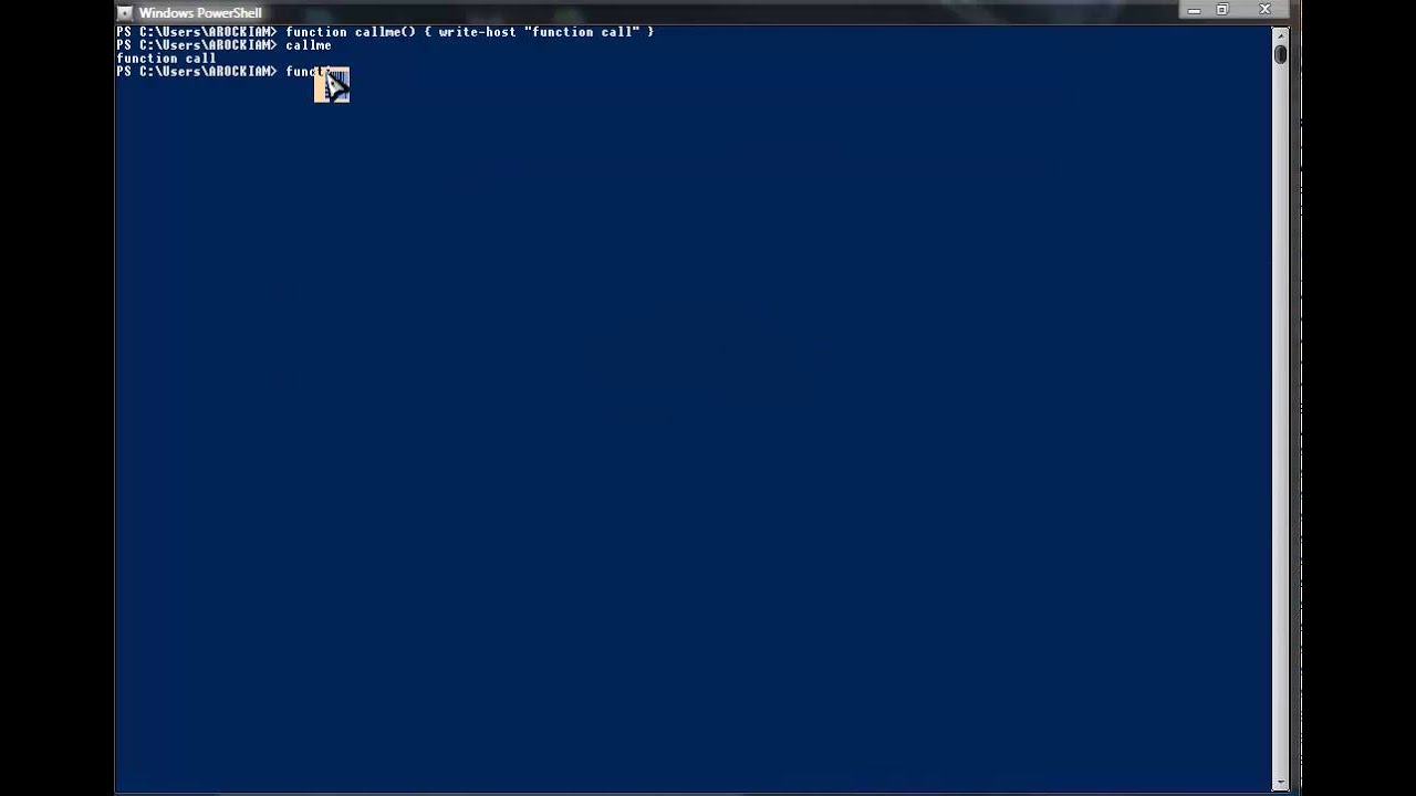 Powershell Functions - YouTube