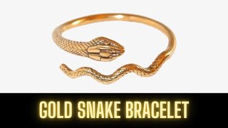gold snake bracelet ✨