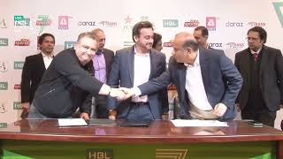 PCB, ASports and PTV Sign Agreement for HBLPSL Broadcast Rights  HBLPSL7 l LevelHai