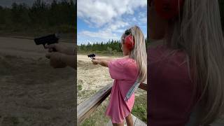 Will a pistol set off tannerite? #twins #targetpractice #tannerites #outdoors #shootingrange