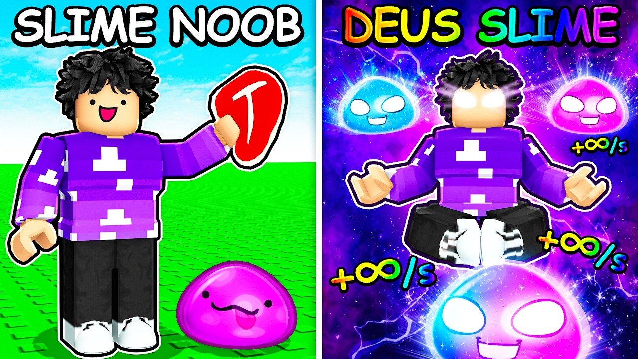 Gastando TRILHÕES melhorando MEU SLIME no Roblox