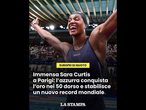 Video SARA CURTIS incredibile, ORO nei 50 DORSO e nuovo RECORD del mondo