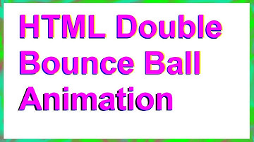 Animate Double Bounce Ball by using an HTML Code | CSS