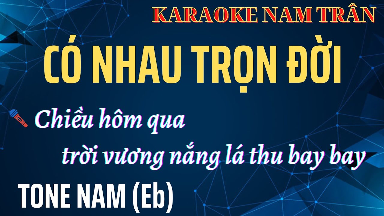 Karaoke Có Nhau Trọn Đời Tone Nam | Nam Trân