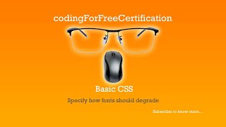 Famous Basic CSS - Specify How Fonts Should Degrade | freecodecamp | 8 of 44 Net Worth