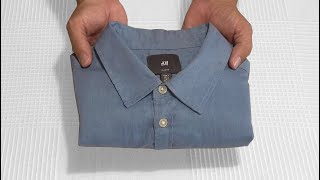 How to fold a SHIRT for a Suitcase without it falling apart or wrinkled