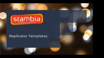 Learn how to use Stambia replicator template in just few minutes for Data migration project