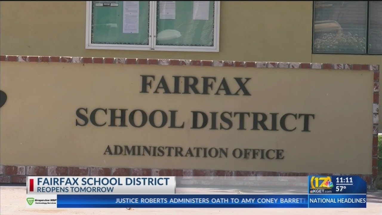Fairfax School District reopening Wednesday YouTube
