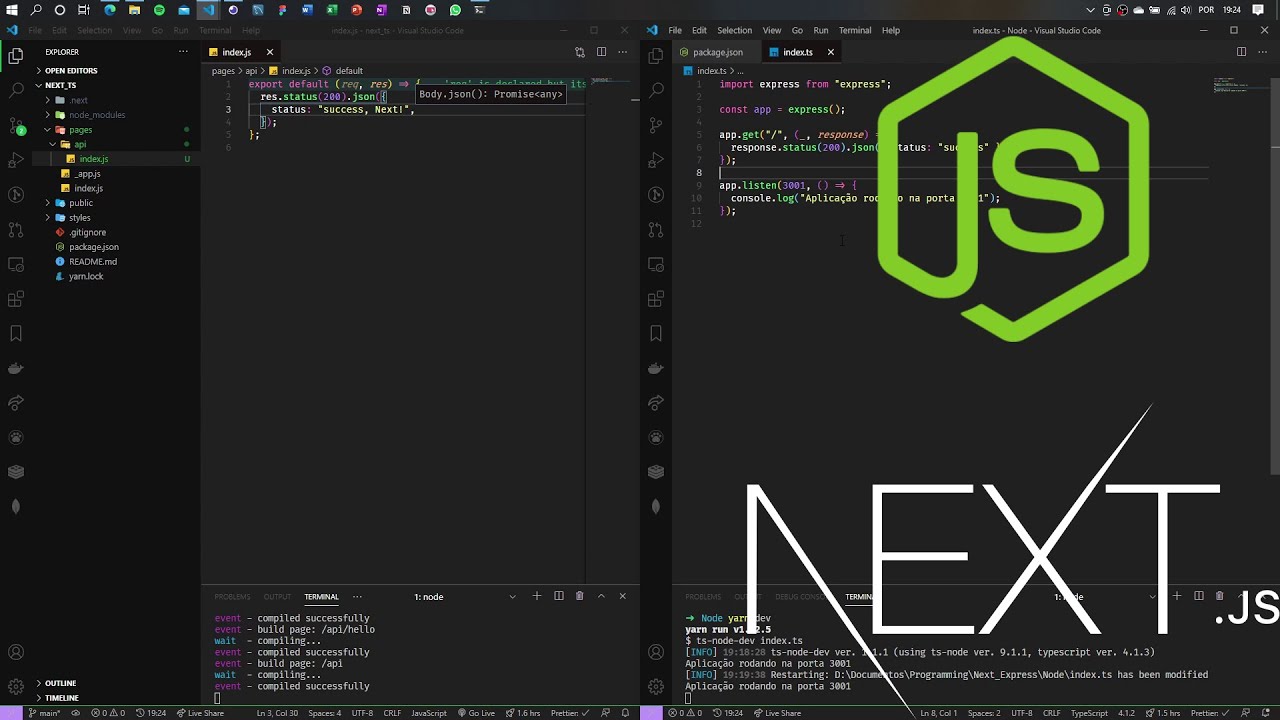 API REST - NextJS vs. Express - Parte 2: Usando verbos HTTP - YouTube