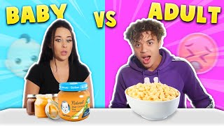 BABY FOOD CHALLENGE!!! (GIRLFRIEND THROWS UP)