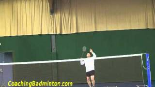 Badminton: Drop Shot from the left rear court