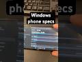 The specs of my Android phone running Windows #tech #windows #android #techtok #yaptech