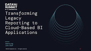 Transforming Legacy Reporting to Cloud-Based BI Applications