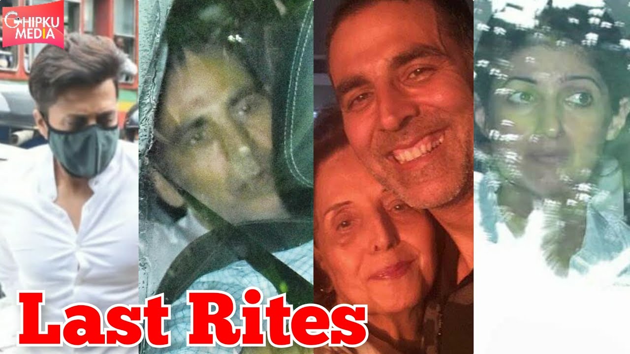 Bollywood Celebs Arrive For Akshay Kumar's Mother Aruna Bhatia's Last Rites | Bollywood Reaction