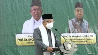 KH. Ma'ruf Amin (Keynote Speaker) SEMINAR NASIONAL : PEMIKIRAN ASWAJA KH. M. HASYIM ASY'ARI