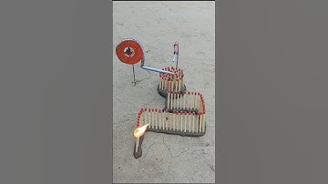 Amazing Matchstick Chain Reaction | Creative Firework Experiment 🔥#shortsvideo #amzingshorts