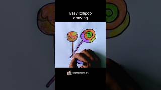 Haw to Easy Lollipop Drawing 🍭 #Shorts #Drawing #easyart