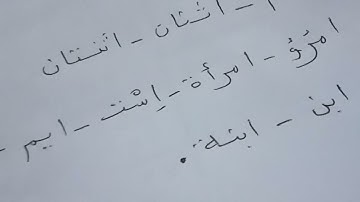 الأسماء العشرة التي تكتب بهمزة وصل