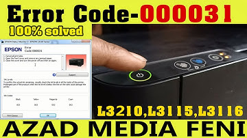 EPSON L3210,L3250,L3250,L3150,L3110, error code 000031 ! 100% solve all light blinking solution