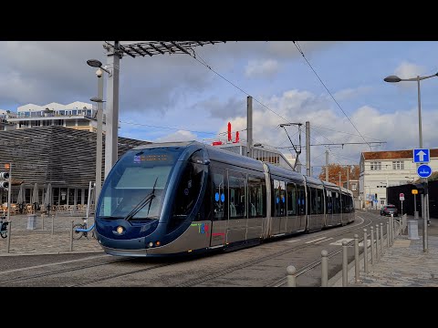 Tram Bordeaux ligne B - Pont Tournant des Ecluses (Cité du Vin)
