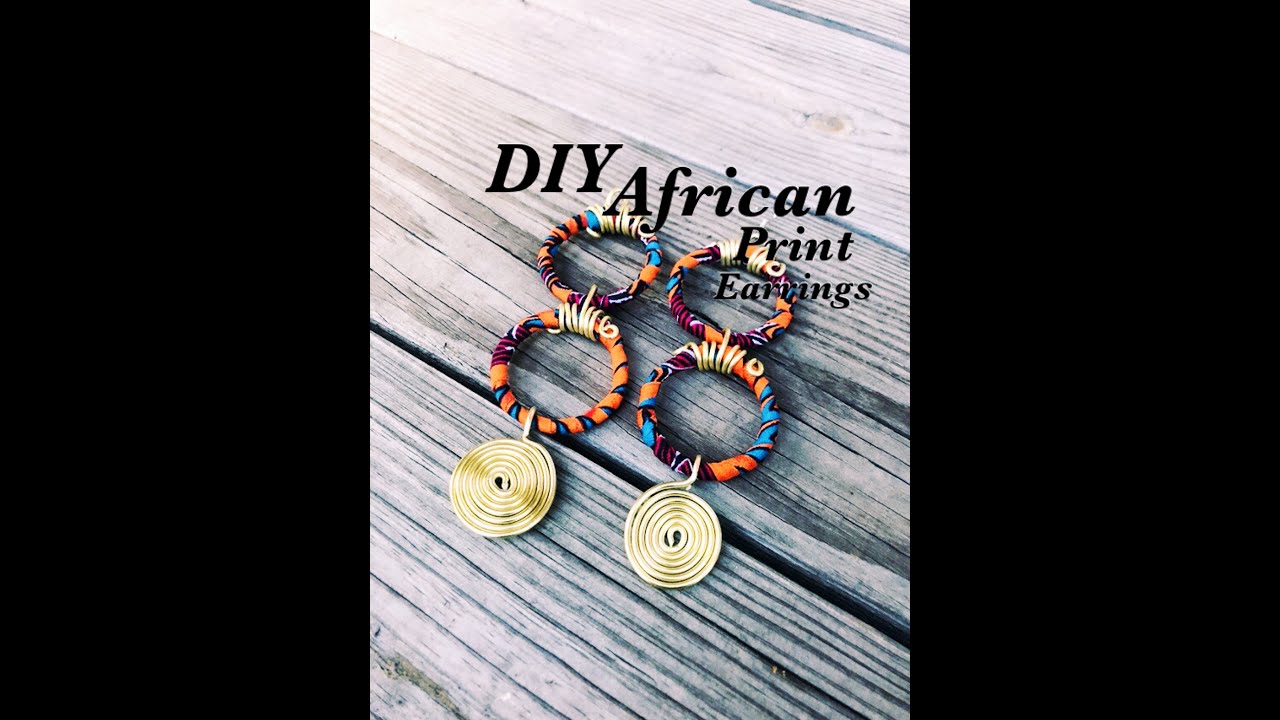 DIY AFRICAN PRINT EARRINGS