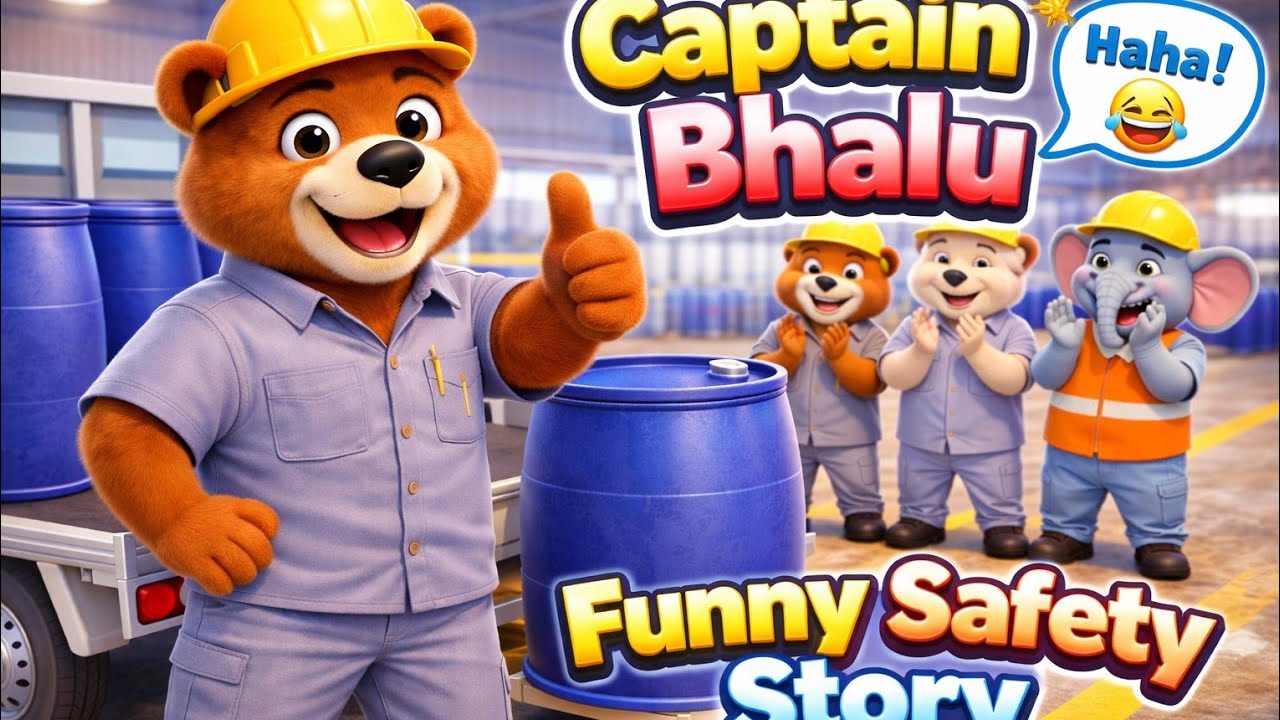 Captain Bhalu Ki Funny Safety Story | Kids Moral Cartoon 🐻 | Funny Safety Lesson