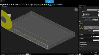 bSolid: How to create an inclined face without knowing its angle by using a sawblade