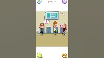 😁 Troll Robber NOOB vs PRO All Levels Walkthrough #16 #shorts