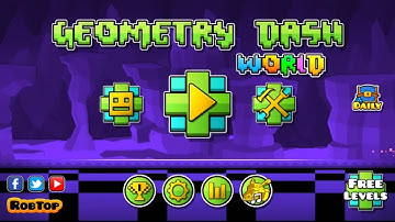 Geometry Dash WORLD ALL LEVELS 1-10 100% Complete
