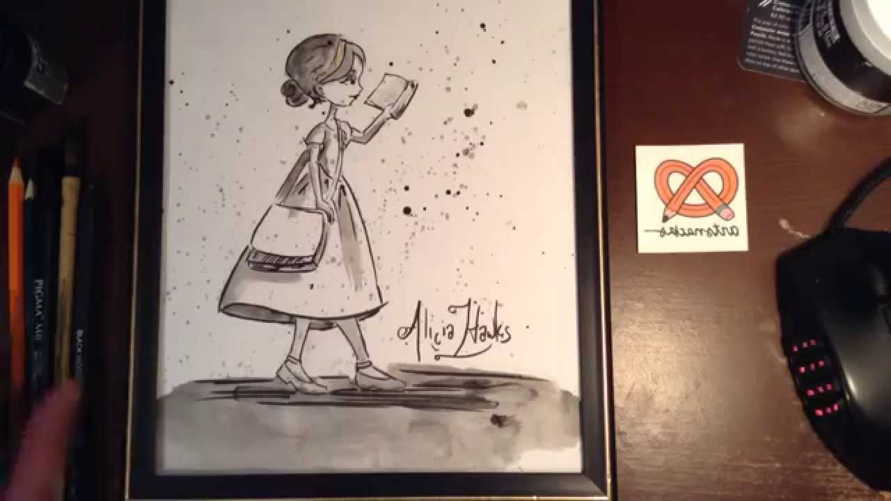 October 2015 ArtSnacks unboxing plus a drawing