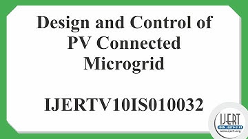 Design and Control of PV Connected Microgrid