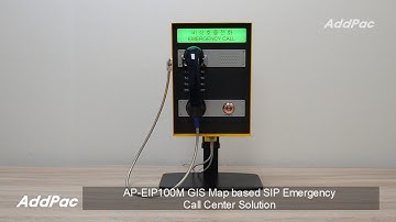 AP-EIP100M GIS Map based SIP Emergency Call Center Solution(AP-EIP100M 지도맵기반 SIP 비상통화장치 솔루션)