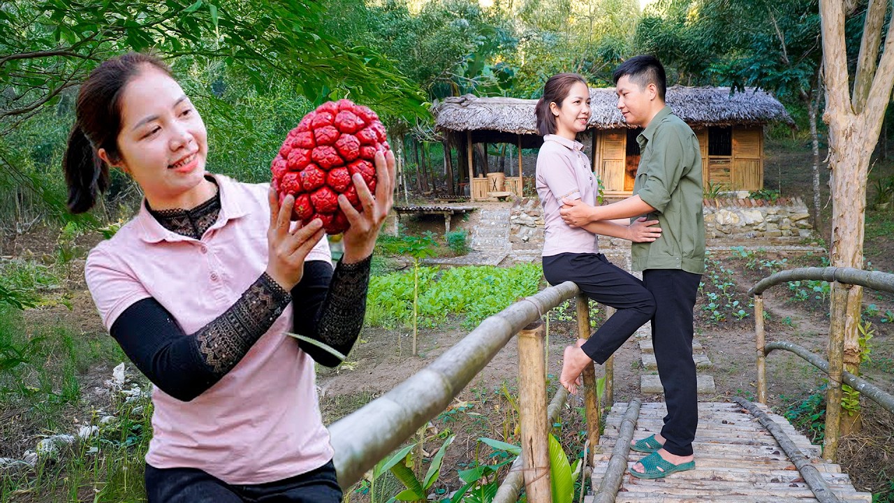 Harvesting Rare Wild Pineapple (Screw Pine) — Family Farm to Market