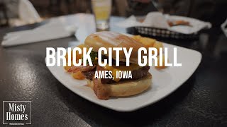 Eating Delicious Burgers at Brick City Grill in Ames, Iowa!