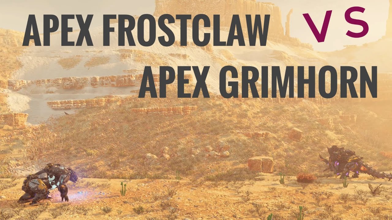 Apex Frostclaw vs. Apex Grimhorn: Horizon Forbidden West
