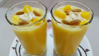 Mango milk shake | mango shake recipe | mango shake recipe in Hindi | mago shake summer drink
