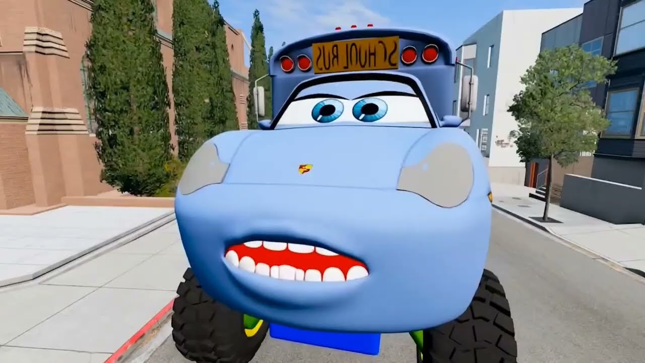 McQueen and Sally Bus VS Military truck crane Zombie, Apocalypse-Coffin dance song Cover