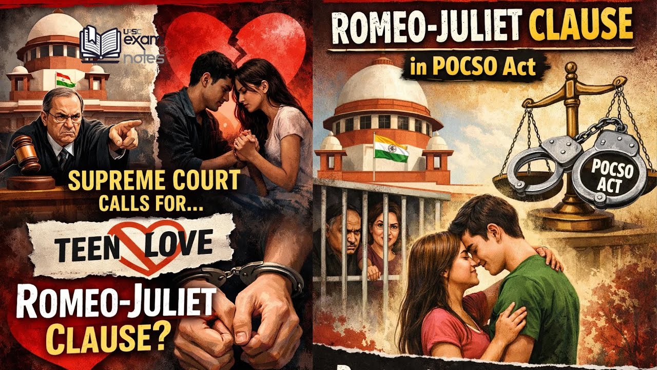 Supreme Court on POCSO Act Misuse | Romeo–Juliet Clause Explained for UPSC & Law Aspirants