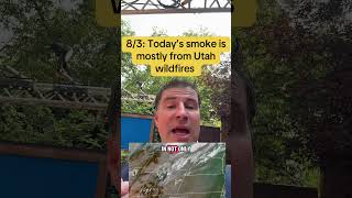 8/3: Today’s smoke is mostly from Utah wildfires #colorado #weather #smoke #fires #denver