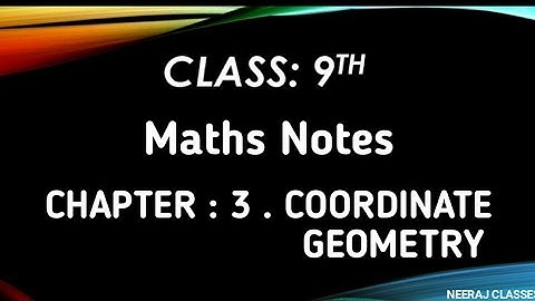 CBSE class 9 Maths chapter 3 Coordinate Geometry handwritten notes #ncert #ns_genius_classes