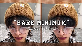 BARE MINIMUM Trend Capcut Edit Tutorial (NO PRO)