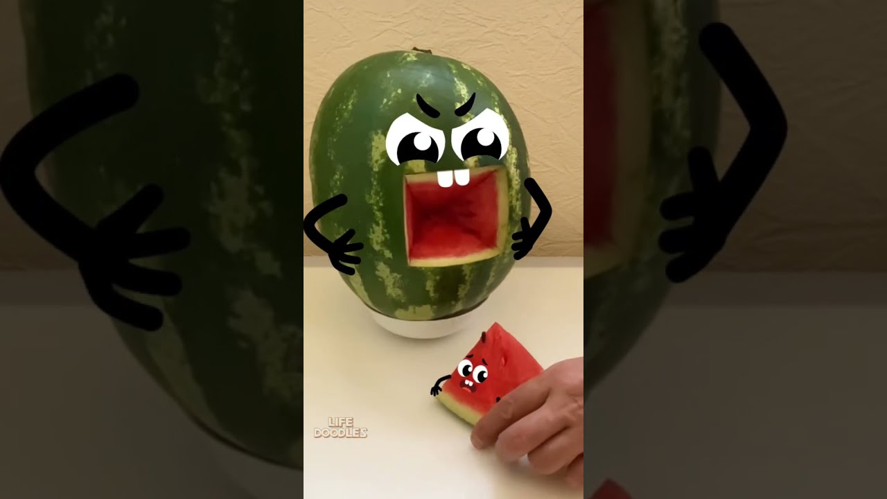 Life Doodles Watermelon Swears Lifedoodles Doodle Shorts Cartoon Doodleart