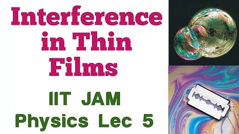 Interference in Thin film| Wave Optics | IIT JAM Physics||✓