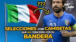 SELECCIONES con CAMISETAS sin el COLOR de su BANDERA (y por qué) | #DATAZO