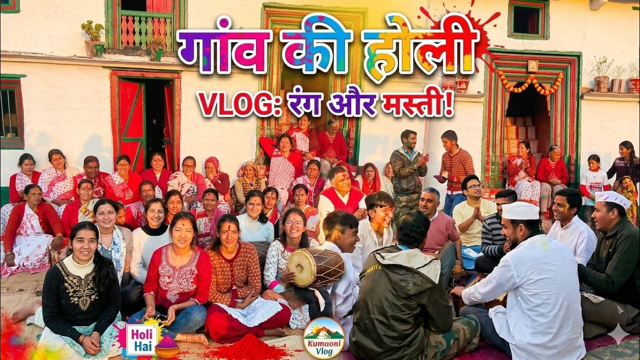 हर घर आई आदमियों की होली और चीर !! किसकी होली रही ज्यादा मज़ेदार 😀😍🎨 Holi Vlog !! 