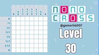 Nonocross level 30 Walkthrough Solution 