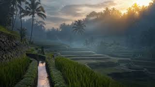 Ubud Morning Mist for Focus & Yoga | Balinese Gamelan Genta & Tegalalang Rice Field Ambience (432Hz) screenshot 5